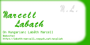 marcell labath business card
