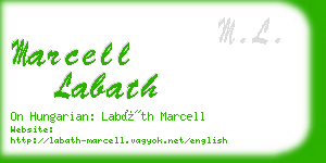 marcell labath business card
